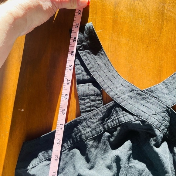 Madewell poplin halter Tiered Black Midi Dress NWT - Picture 15 of 16